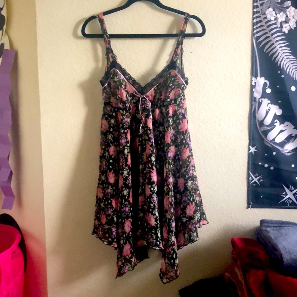 JLo Jennifer Lopez floral lingerie, size small.